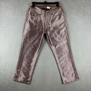 Watch LA Jeans Women’s Size 9/10 Pockets Brown Shiny USA Made Straight Leg